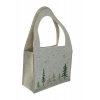 Táska filc 22*10*16cm nagy füllel szürke