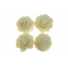 Termés Shola Flower 6cm s/4 natúr