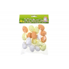 Tojás hcell 2.5*3.5cm s/18 fehér/barna/sárga