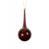 Üveggömb 6*6*14.5cm burgundy