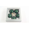 Üveggömb 6cm S/5 pearl s.zöld