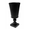 Váza fém D14 H41 talpas fekete