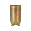 Váza kerámia 26cm lábakkal arany