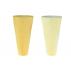 Váza kerámia D10,5*20cm krém/sárga Zmrst