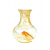 Váza üveg 15*20cm narancs DK