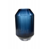 Váza üveg 17-10699  D9 H15 kék