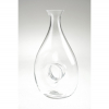 Váza üveg 26-1689 D8,5/17 H28 öblös lyukas