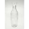 Váza üveg bordázott 7*23cm átlátszó