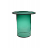 Váza üveg H100 D29 zöld