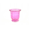 Váza üveg kehely 14,5*14,5*15cm pink