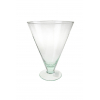 Üveg váza talpas H23 D18 (V-forma)