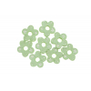 Virág poly 2,7cm s/8 zöld