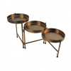 Virágtartó állvány Dhaka 65cm 3részes bronz