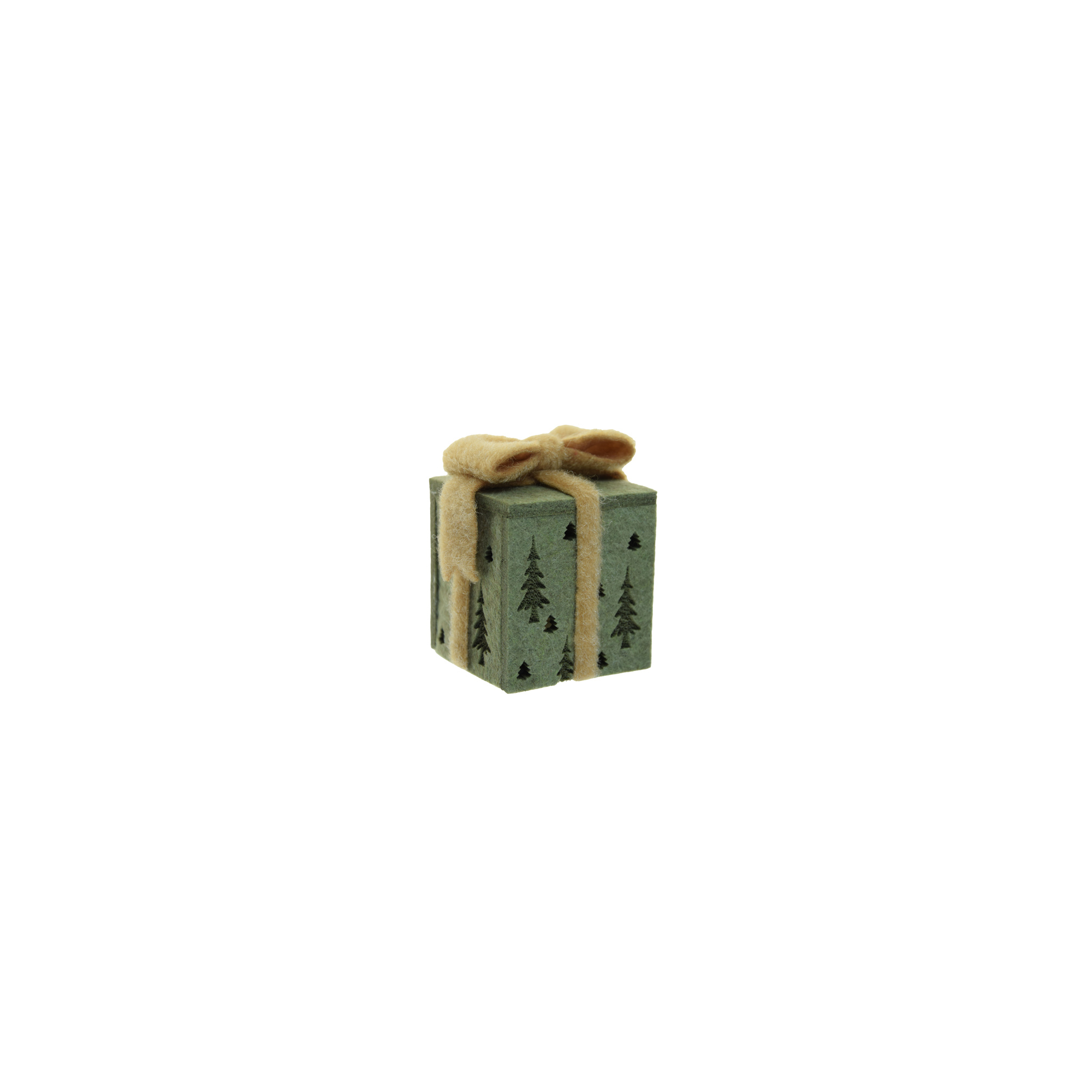 Ajándék filc 6*8cm zöld