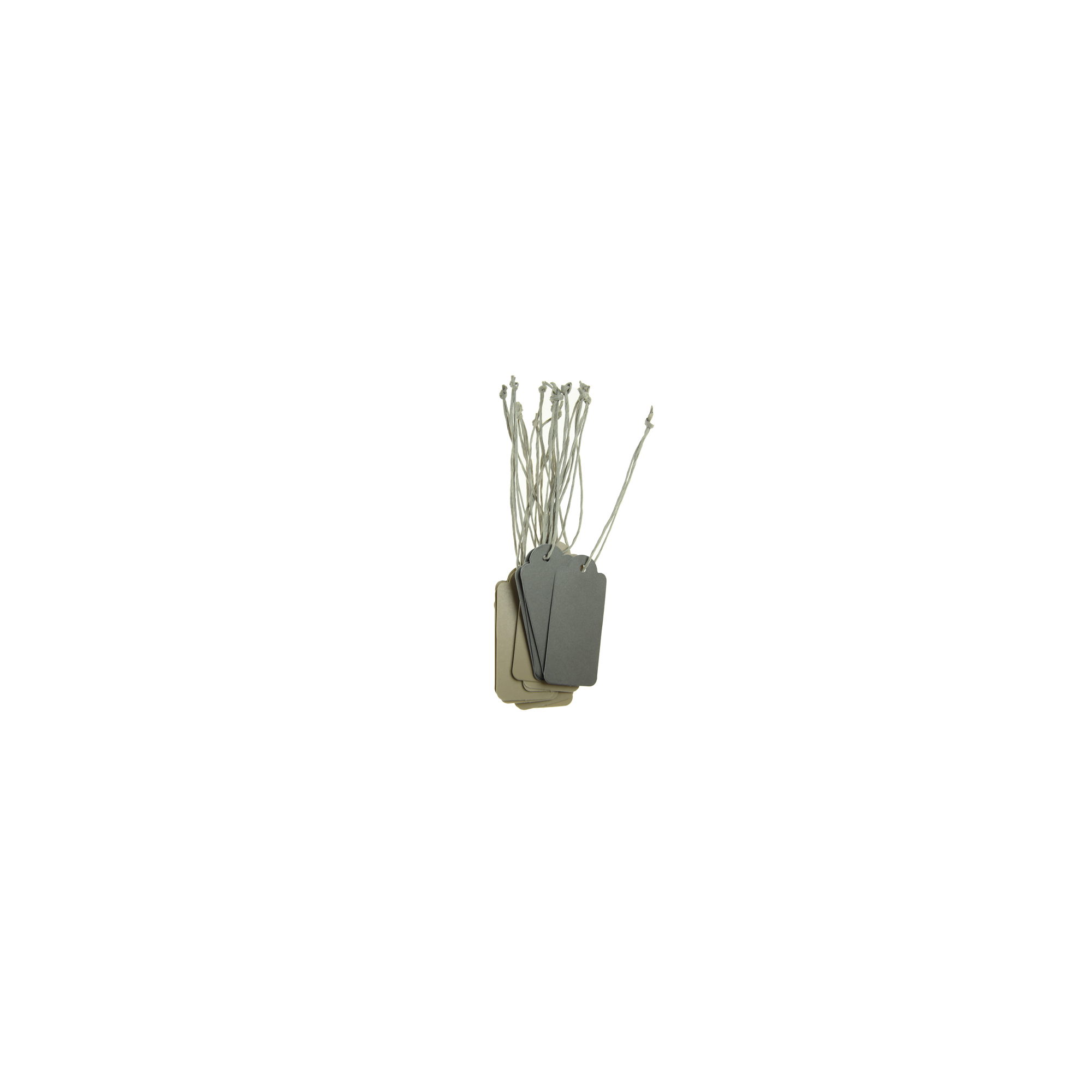Ajándékkísérő címke papír 3.2*7cm s/24 szürke/sötét szürke