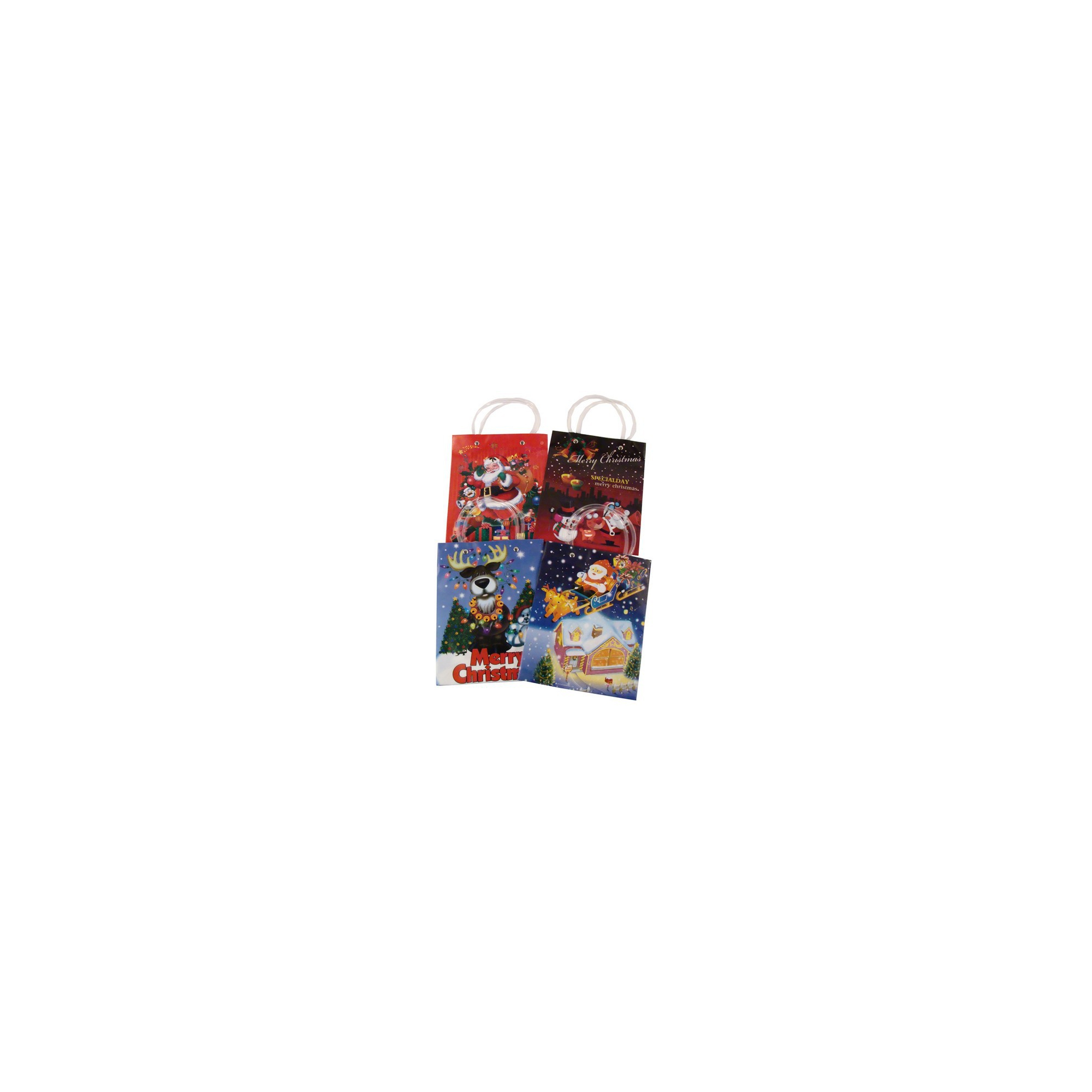 Ajándéktasak pp füles 25x19cm több féle piros/kék