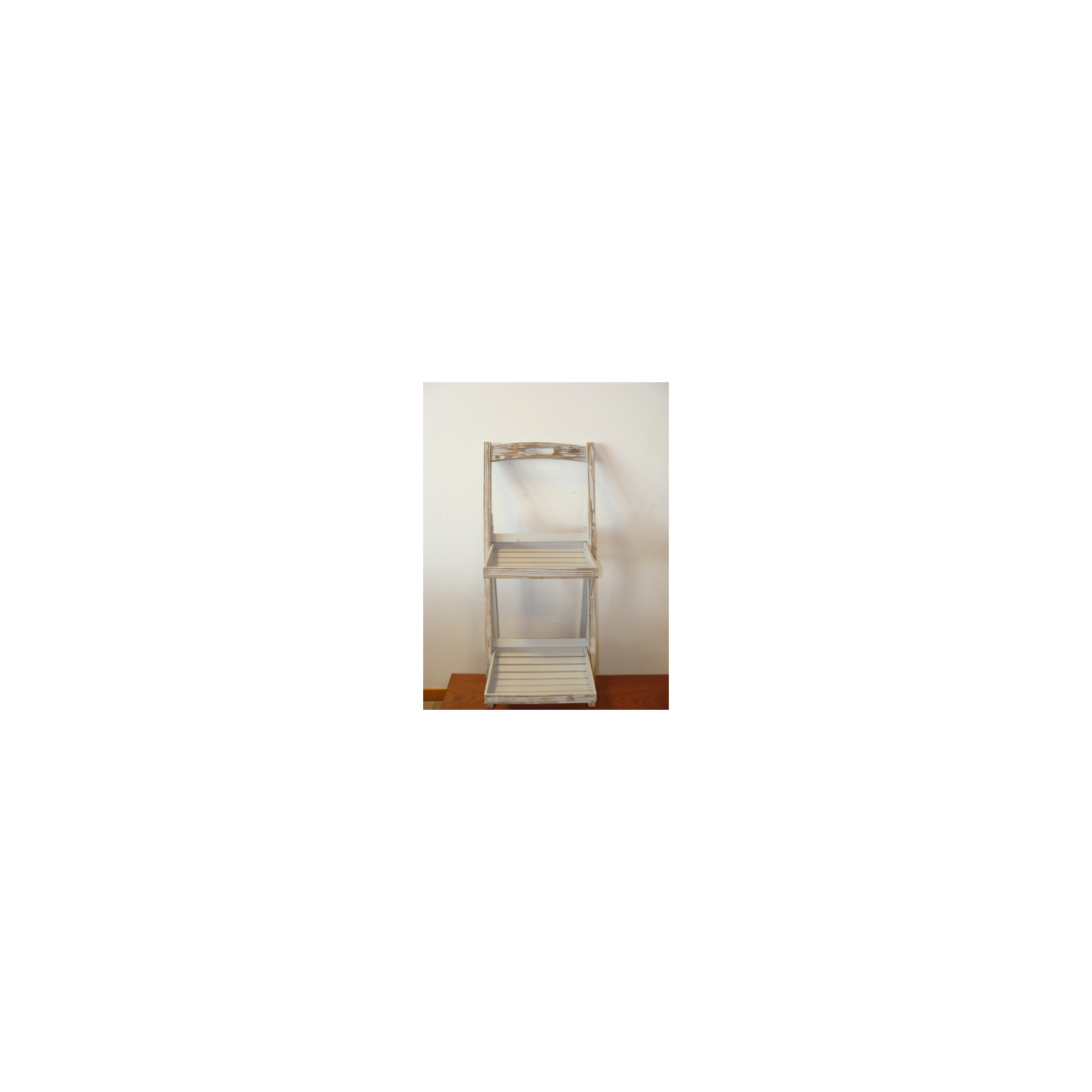 Állvány fa 38,5*9,5*H95cm szürke