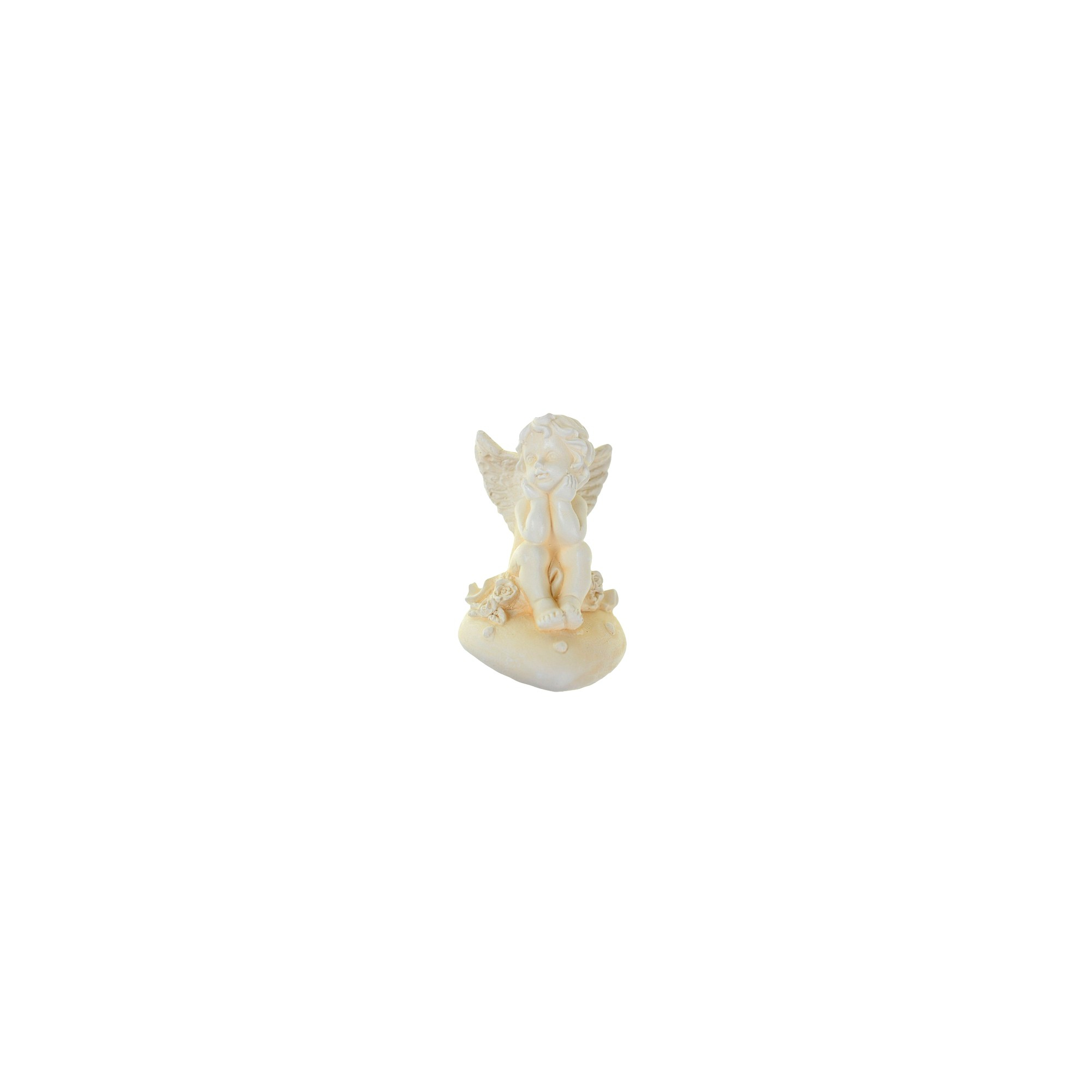 Figura angyal B7 8,2cm krém