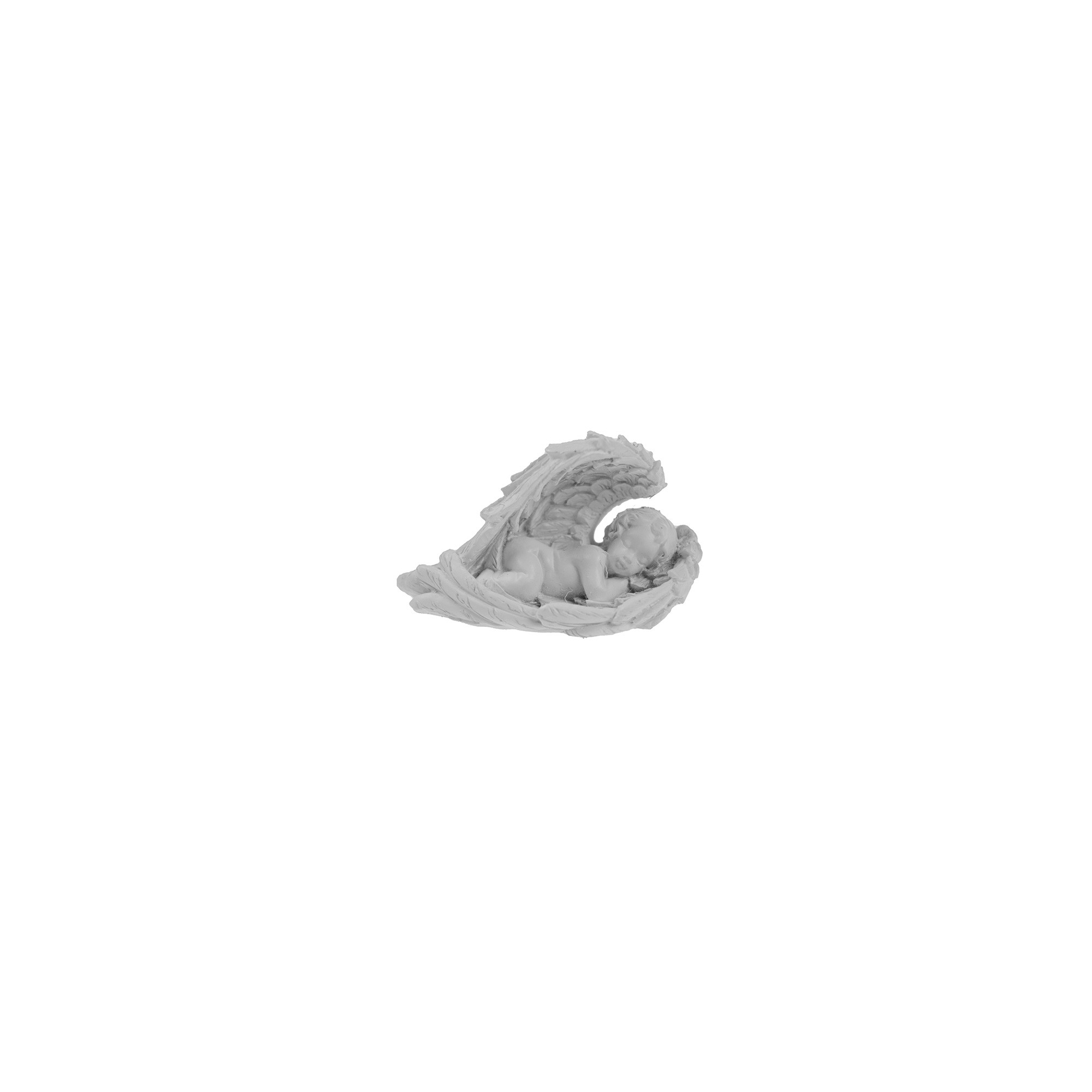 Angyal poly fekvő 4cm fehér