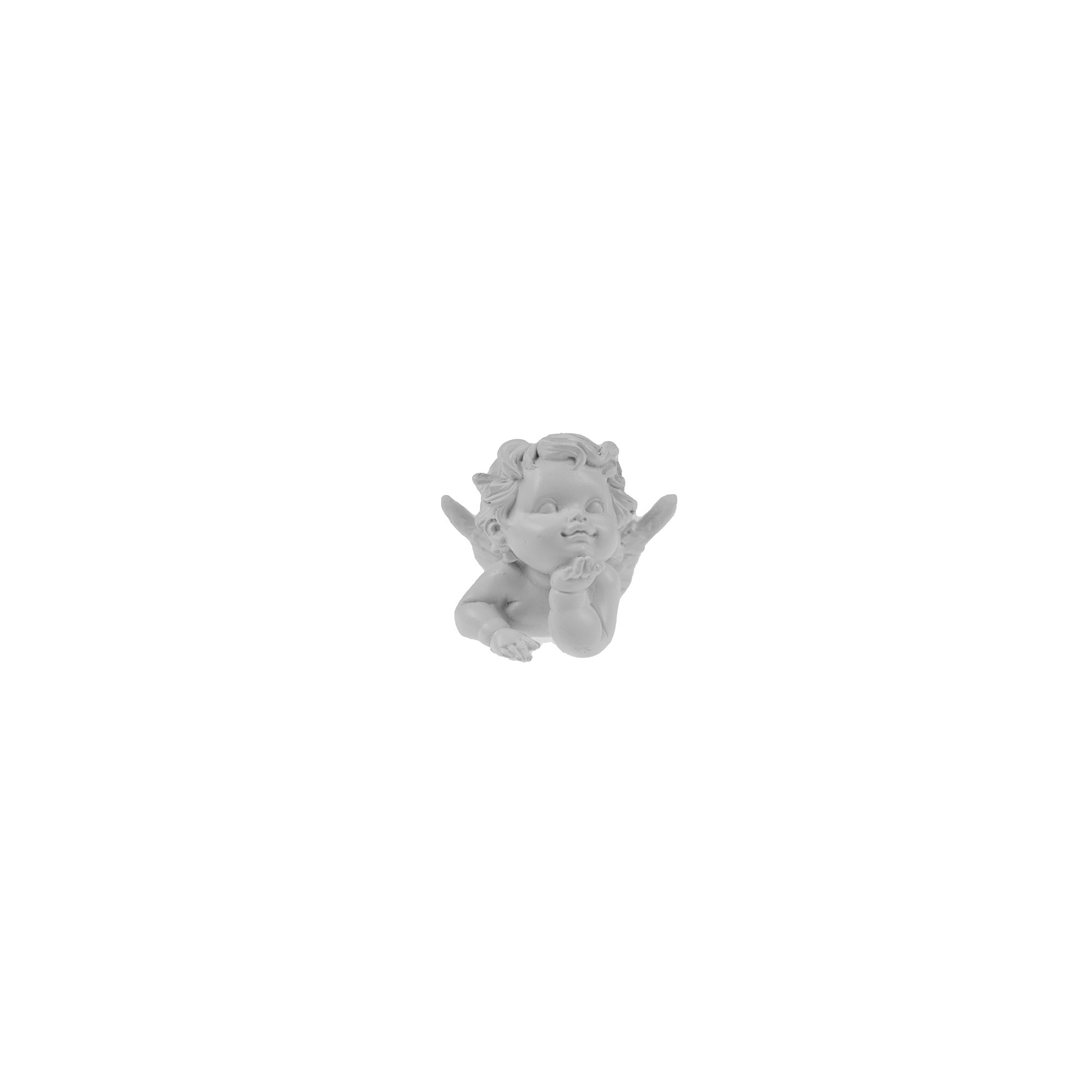 Angyal poly könyöklő 4,9*6,2*3,7cm fehér