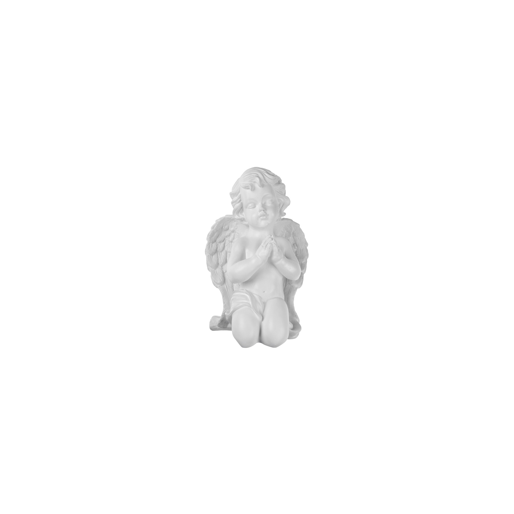Figura angyal gipsz T 26cm fehér