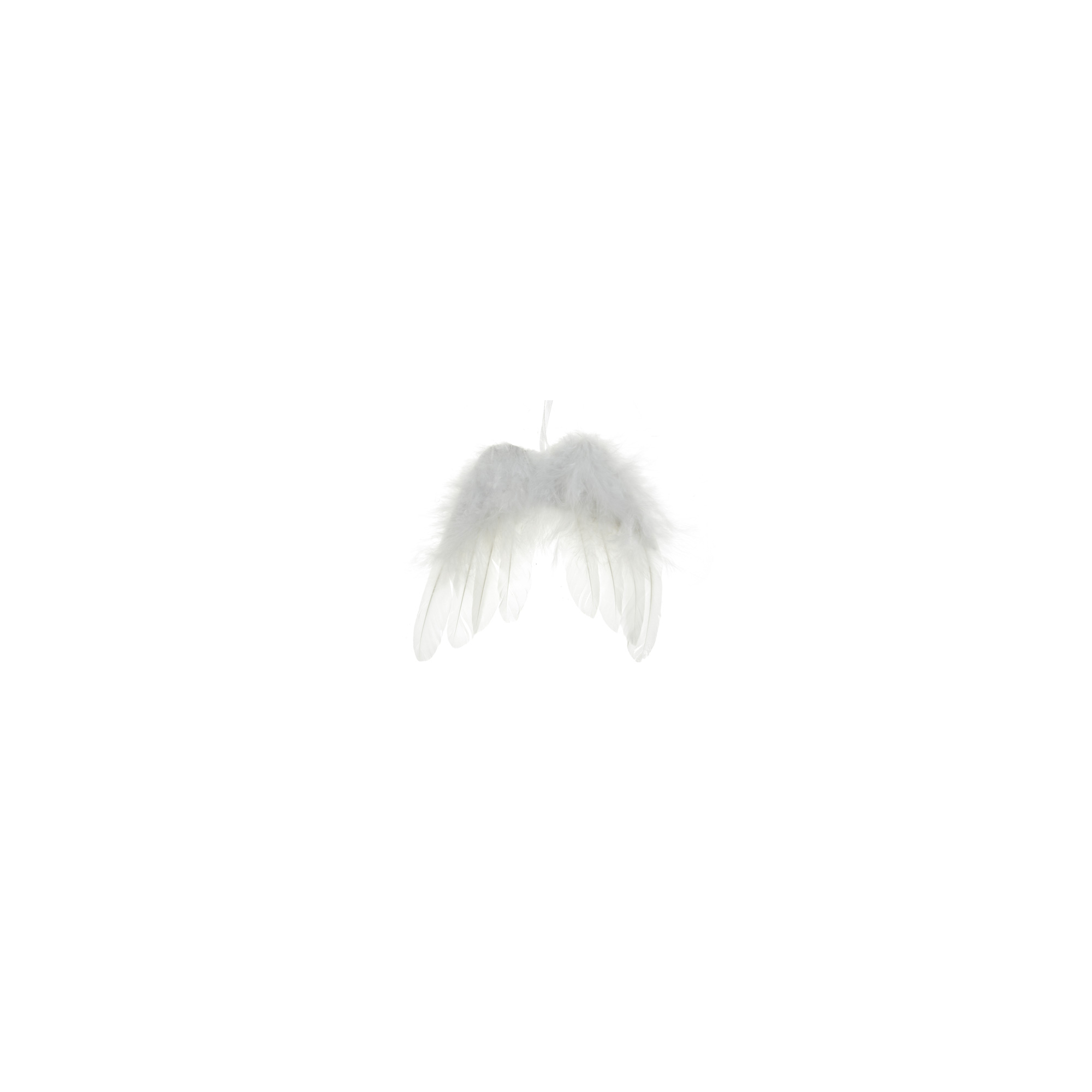 Angyalszárny 10*10cm akasztós fehér