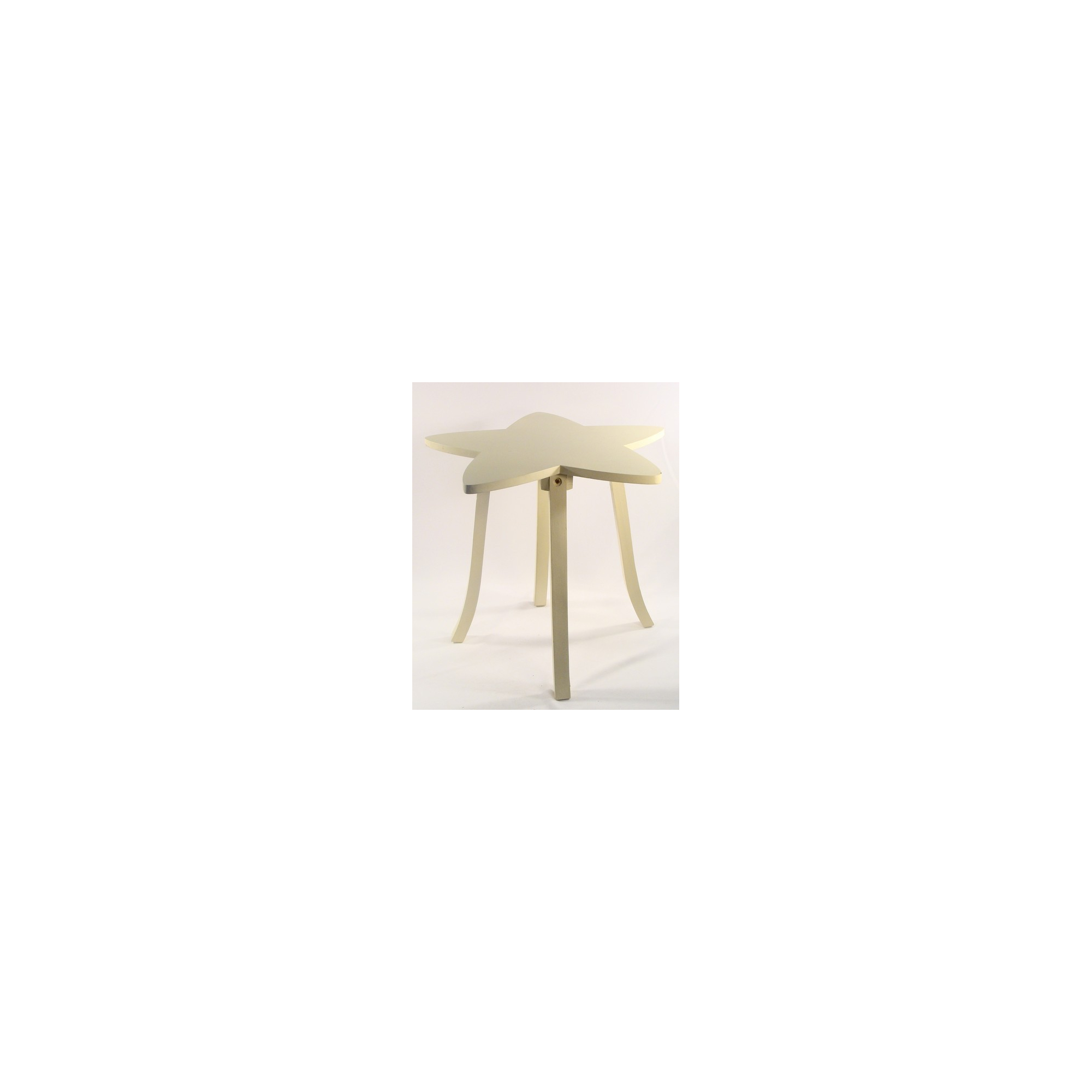 Asztal fa csillag 45cm fehér