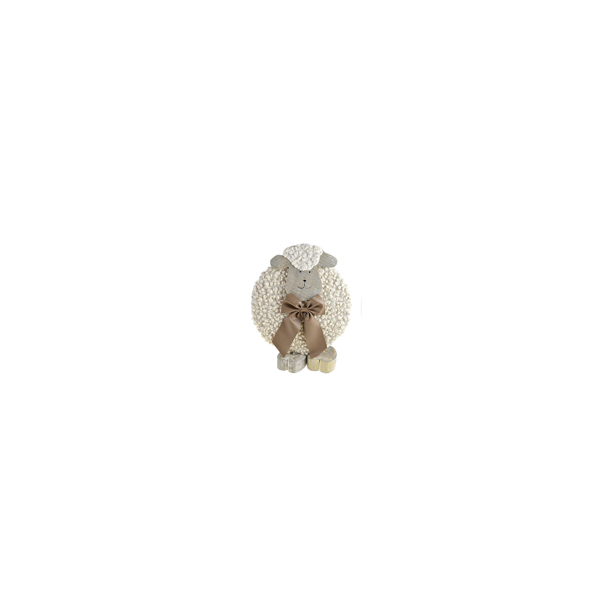 Figura Bárány fa álló 26*47cm fehér DK