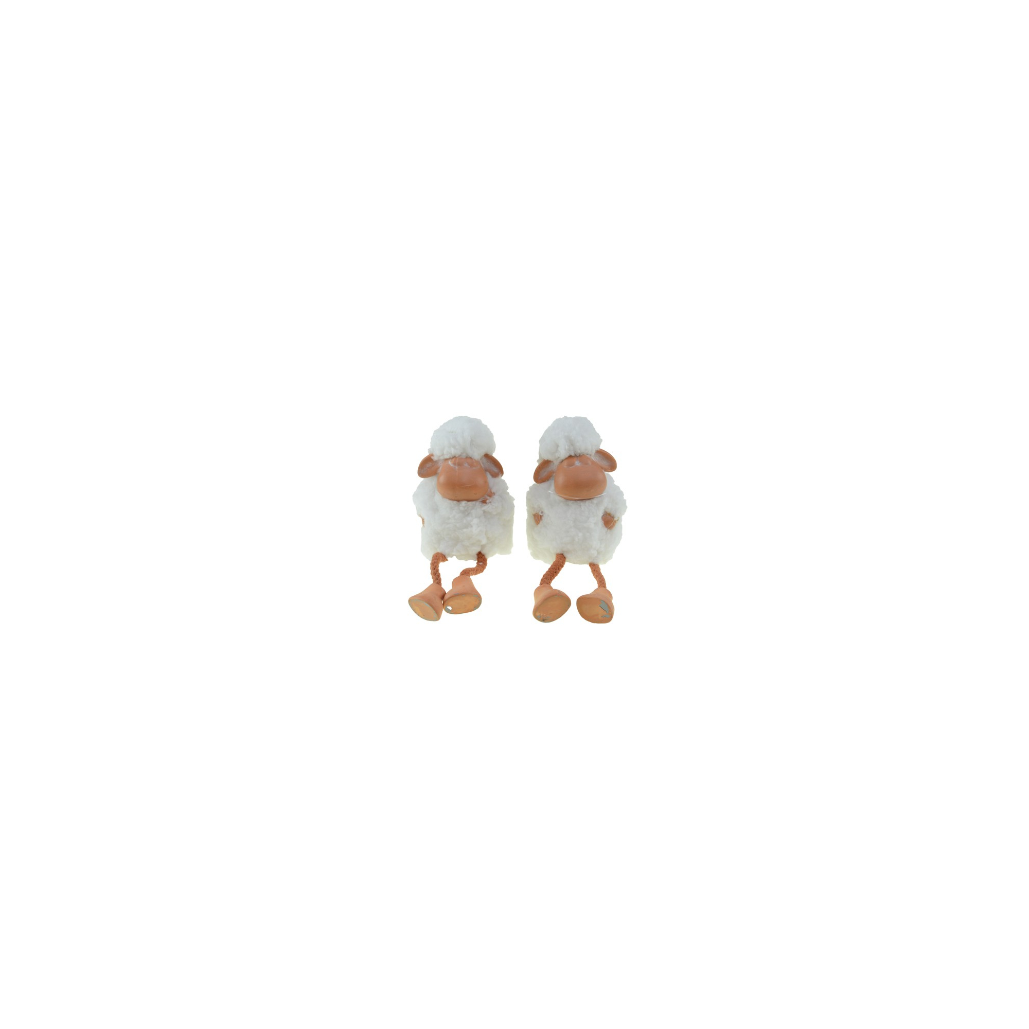 Figura bárány kerámia 20cm lógólábú 2féle fehér