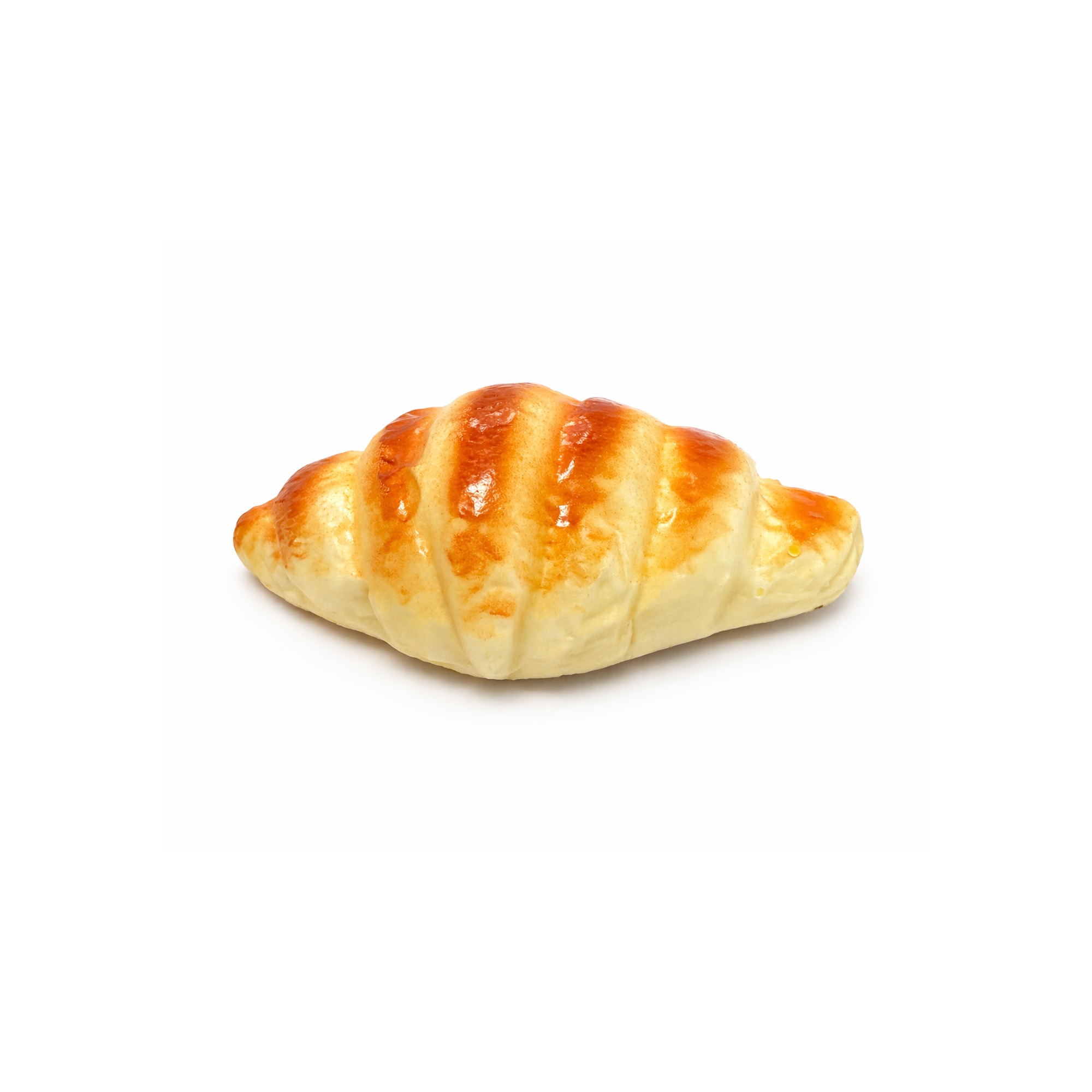 Croissant műanyag 16*9cm barna