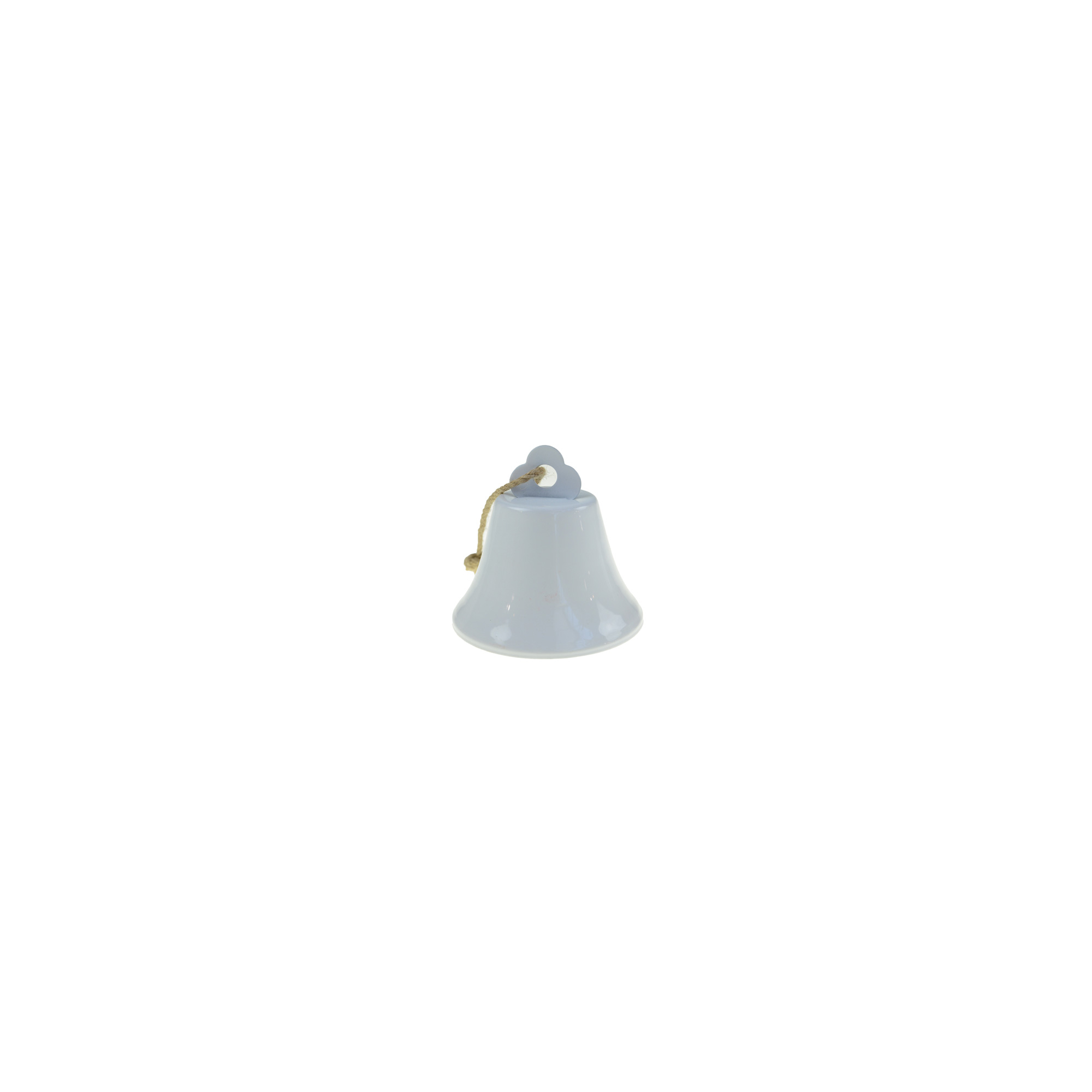 Csengő fém D7.5cm akasztós fehér