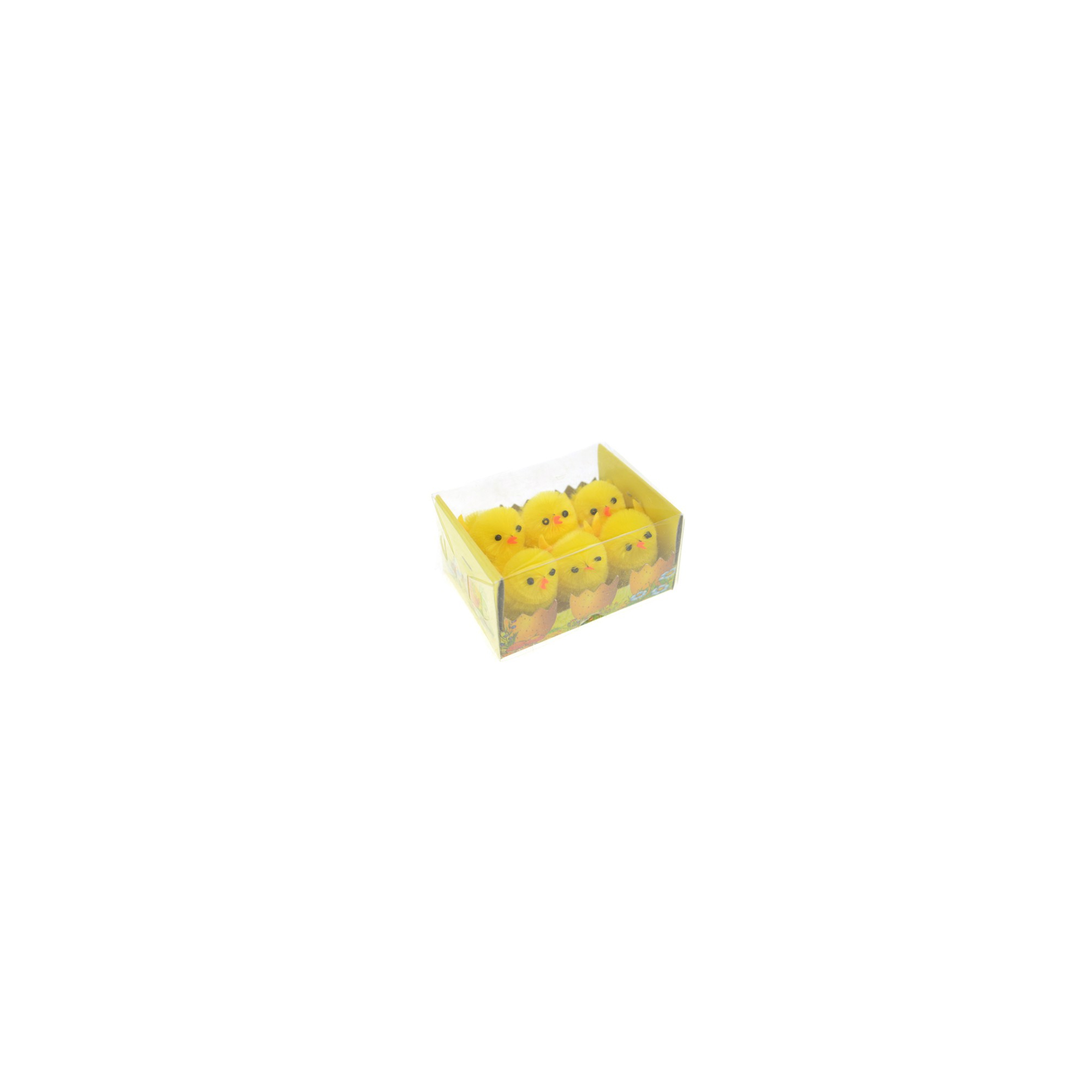 Figura csibe plüss 4cm s/6 sárga