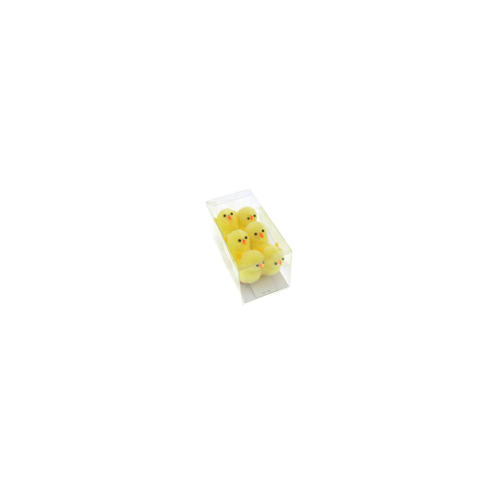Csibe plüss 6cm s/6 csipeszen sárga