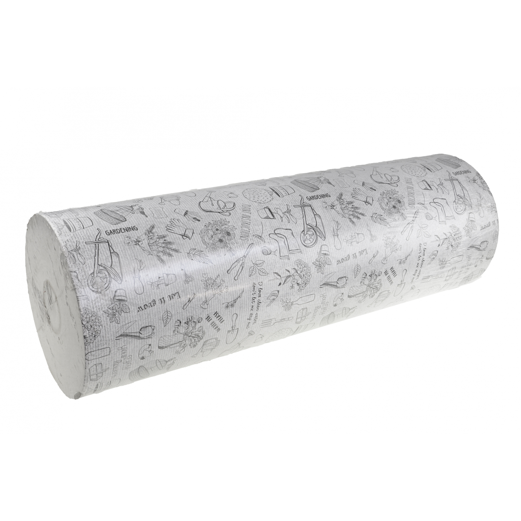 Csomagoló papír kertész mintás 60cm*500m fehér