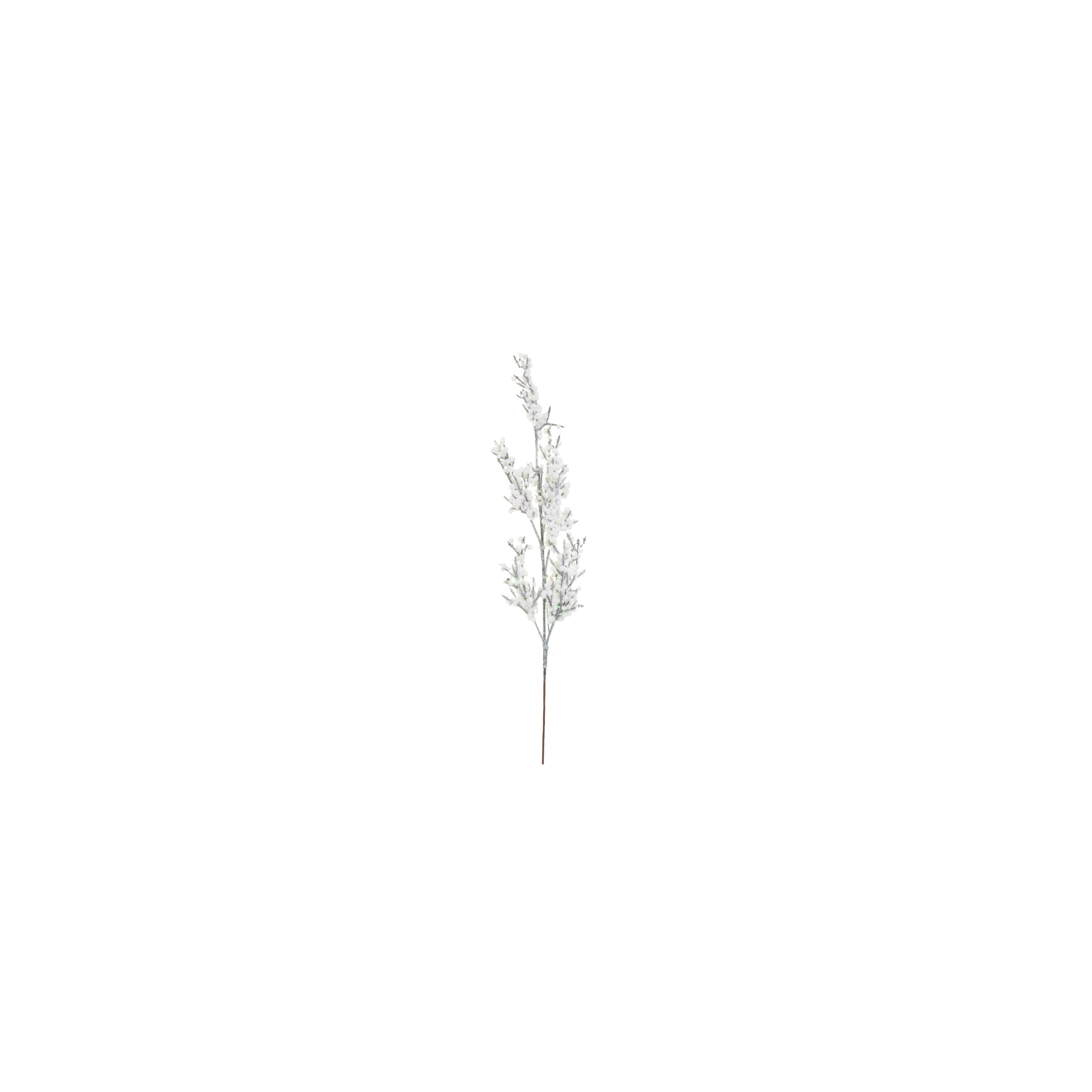 Dekor ág apró bogyós 60cm fehér