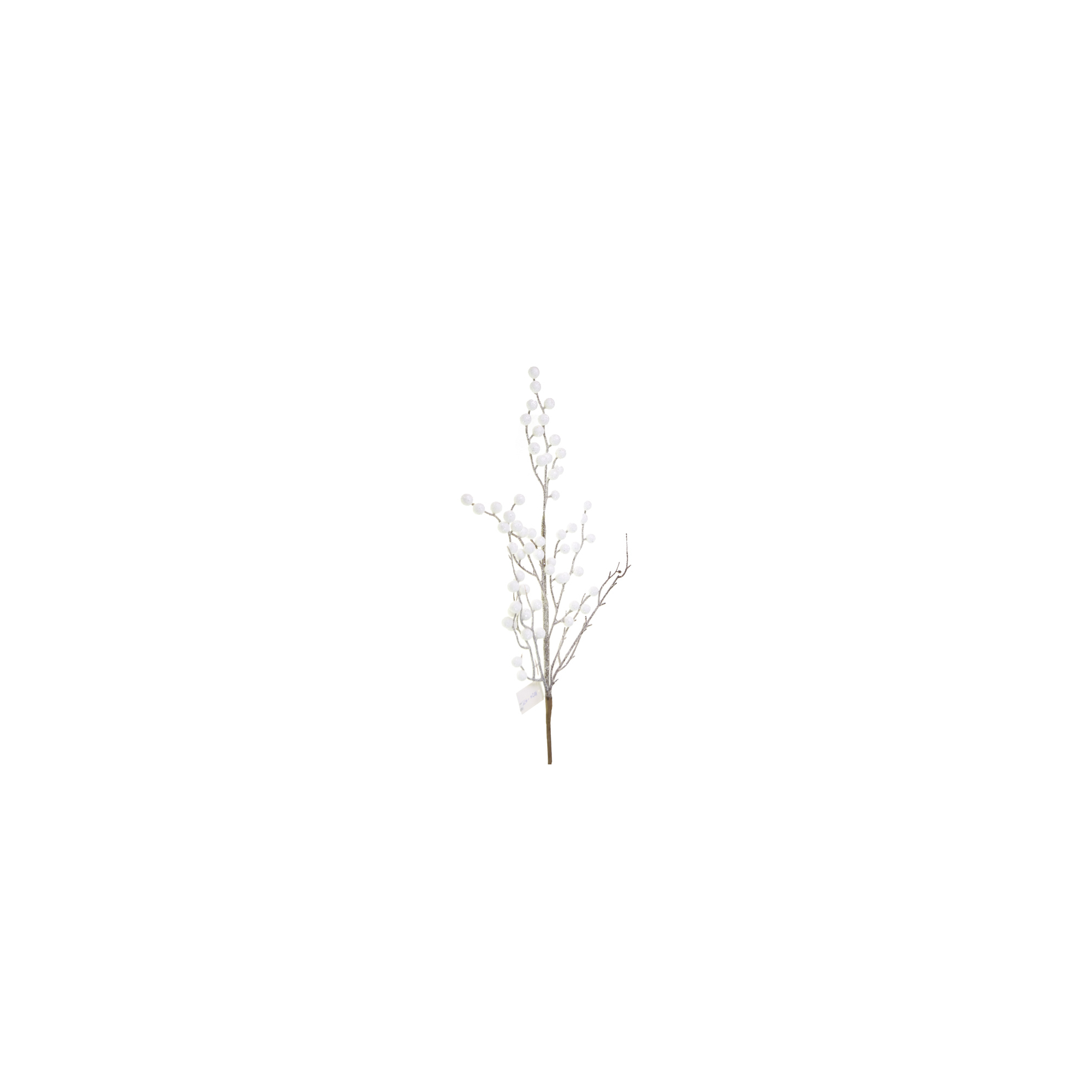 Dekor ág bogyós 65cm fehér