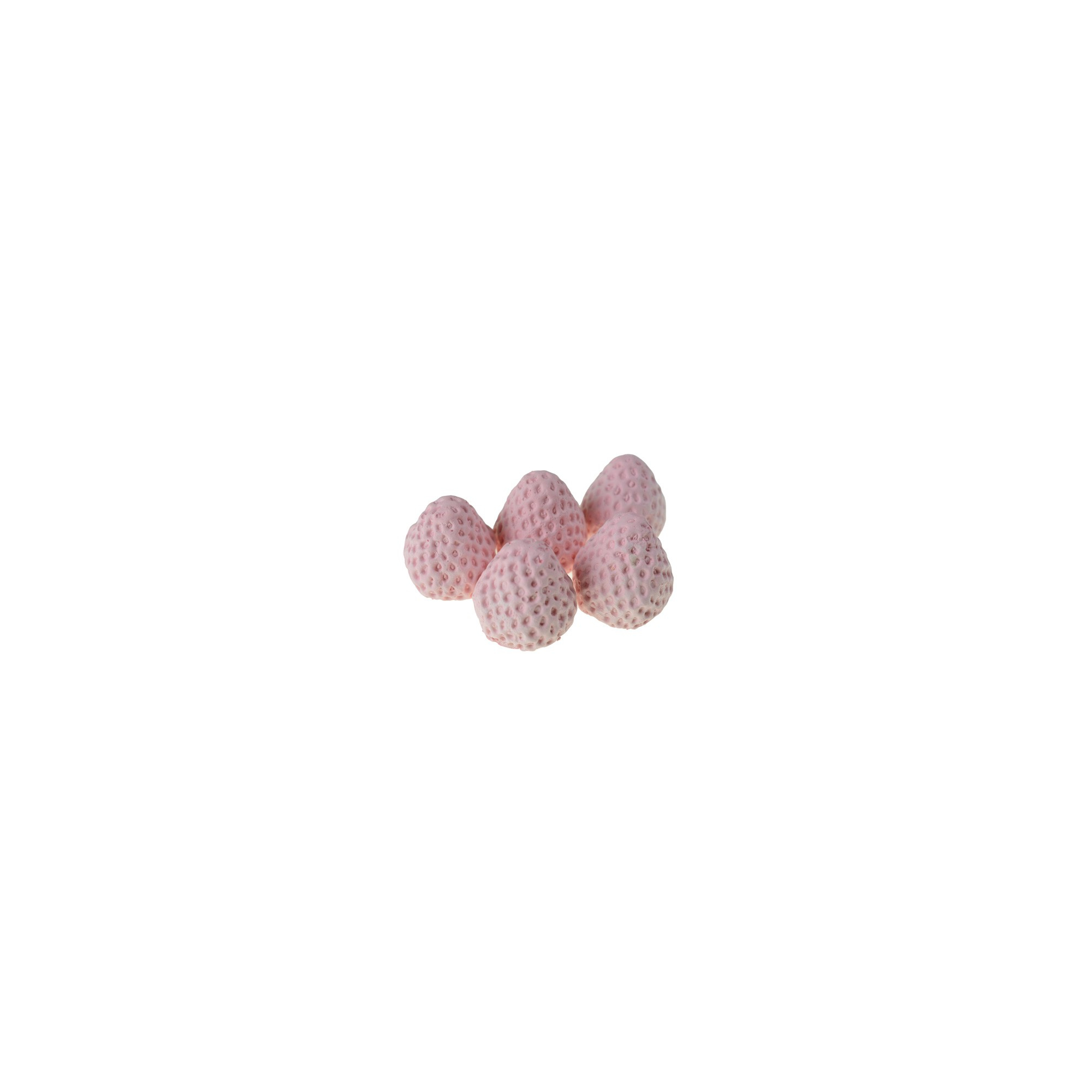 Dekor eper D3*3 cm s/5 rózsaszín