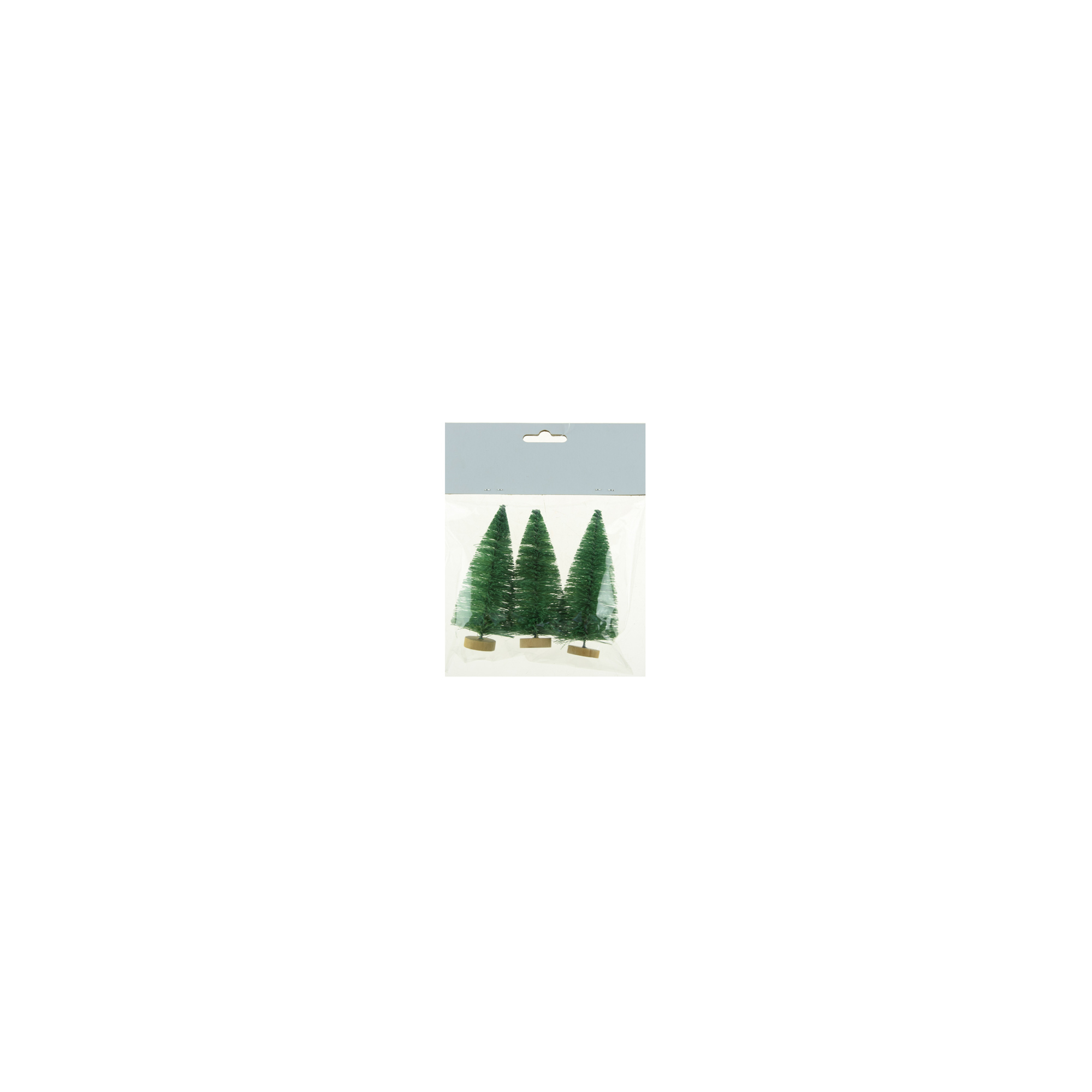 Dekor fenyő D4.3*9.5cm s/3 zöld