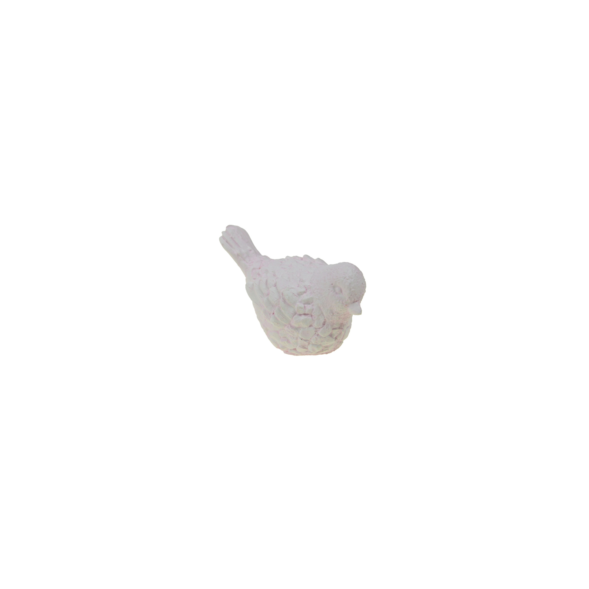 Figura madár gipsz kicsi 6,5cm rózsaszín
