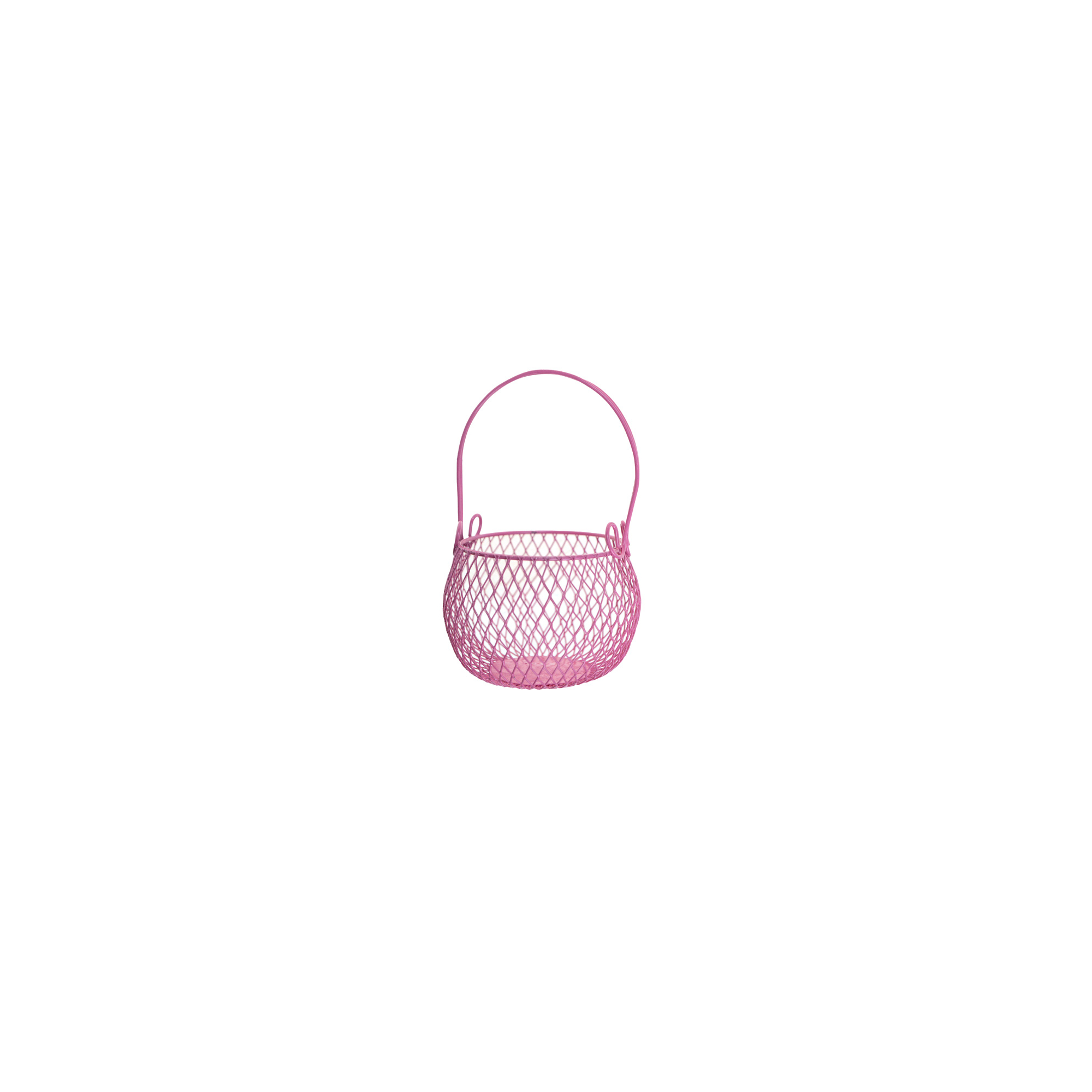 Kosár fém 7.5X7.5X10H pink