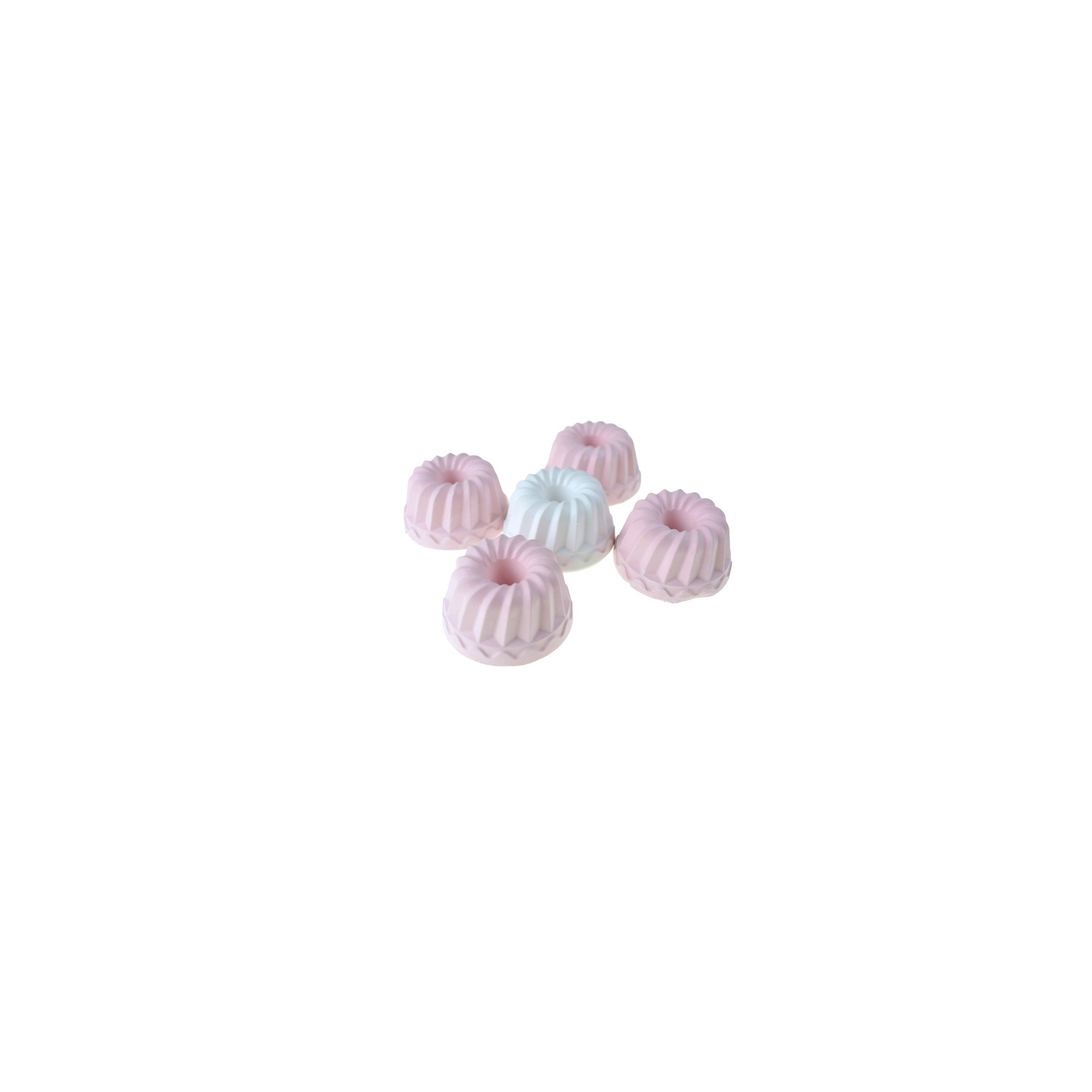 Dekor kuglóf D4*3cm s/5 rózsaszín