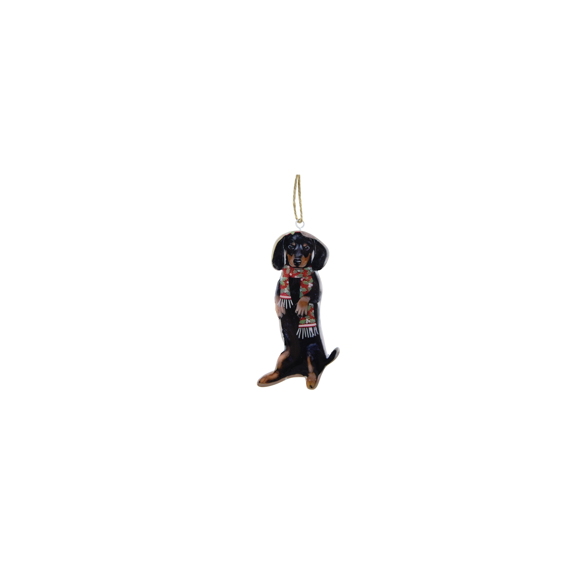 Dekor kutya fém 7.5*0.6*10.7cm fekete