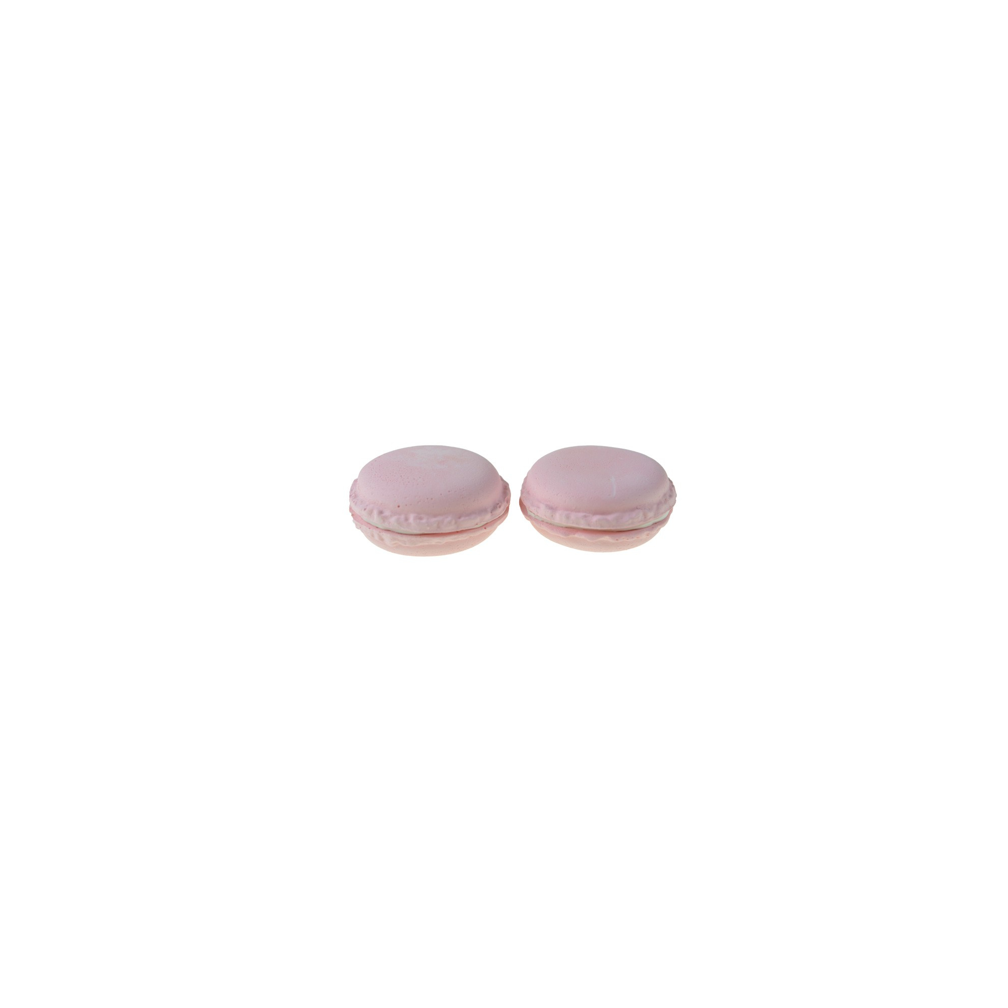 Dekor macaron D3,5*2cm s/2 rózsaszín