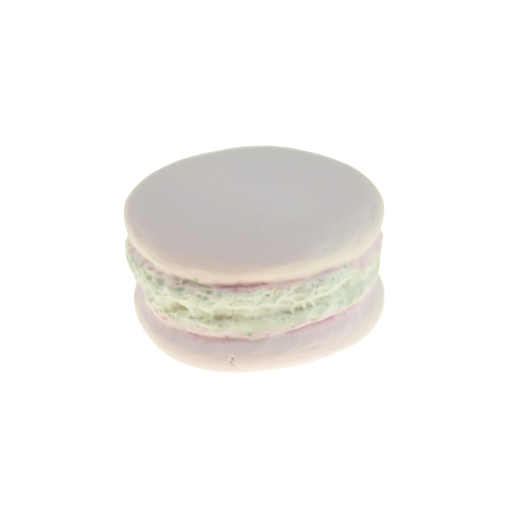 Dekor macaron gipsz 2D 4cm rózsaszín