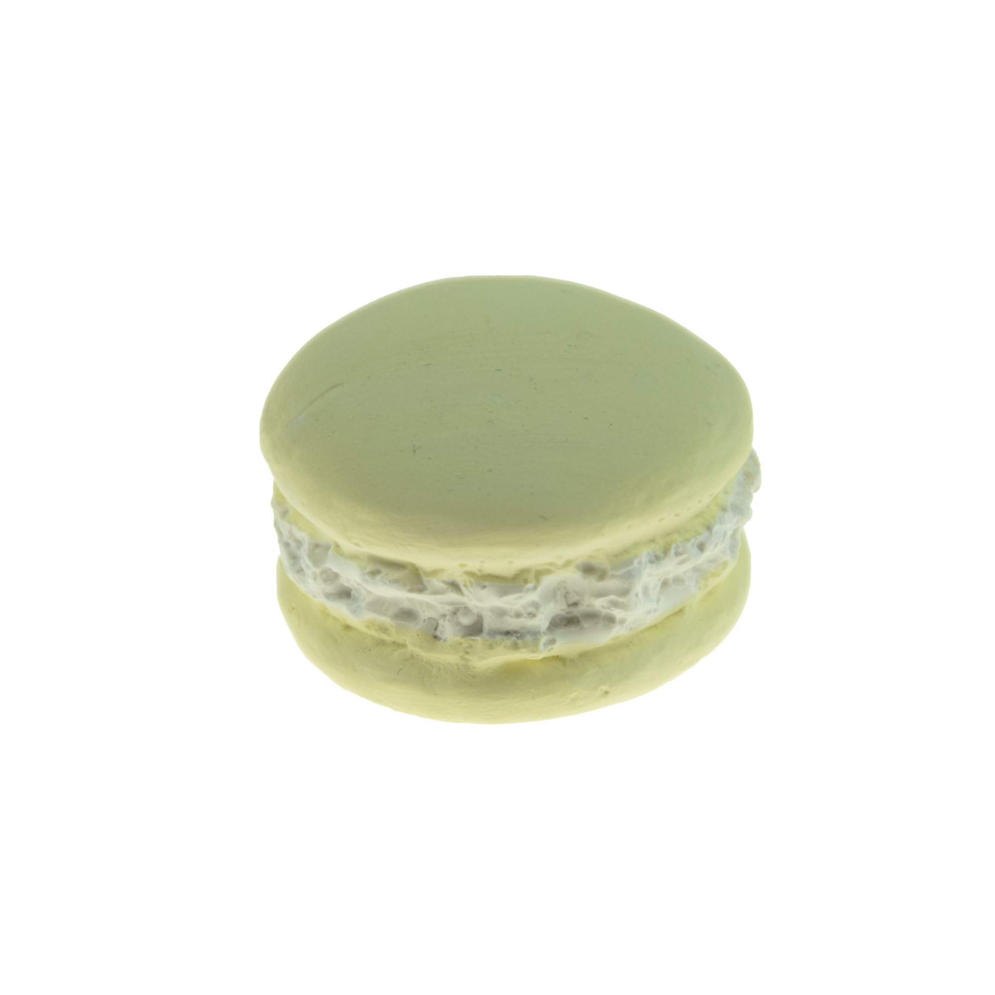 Dekor macaron gipsz 2D 4cm sárga