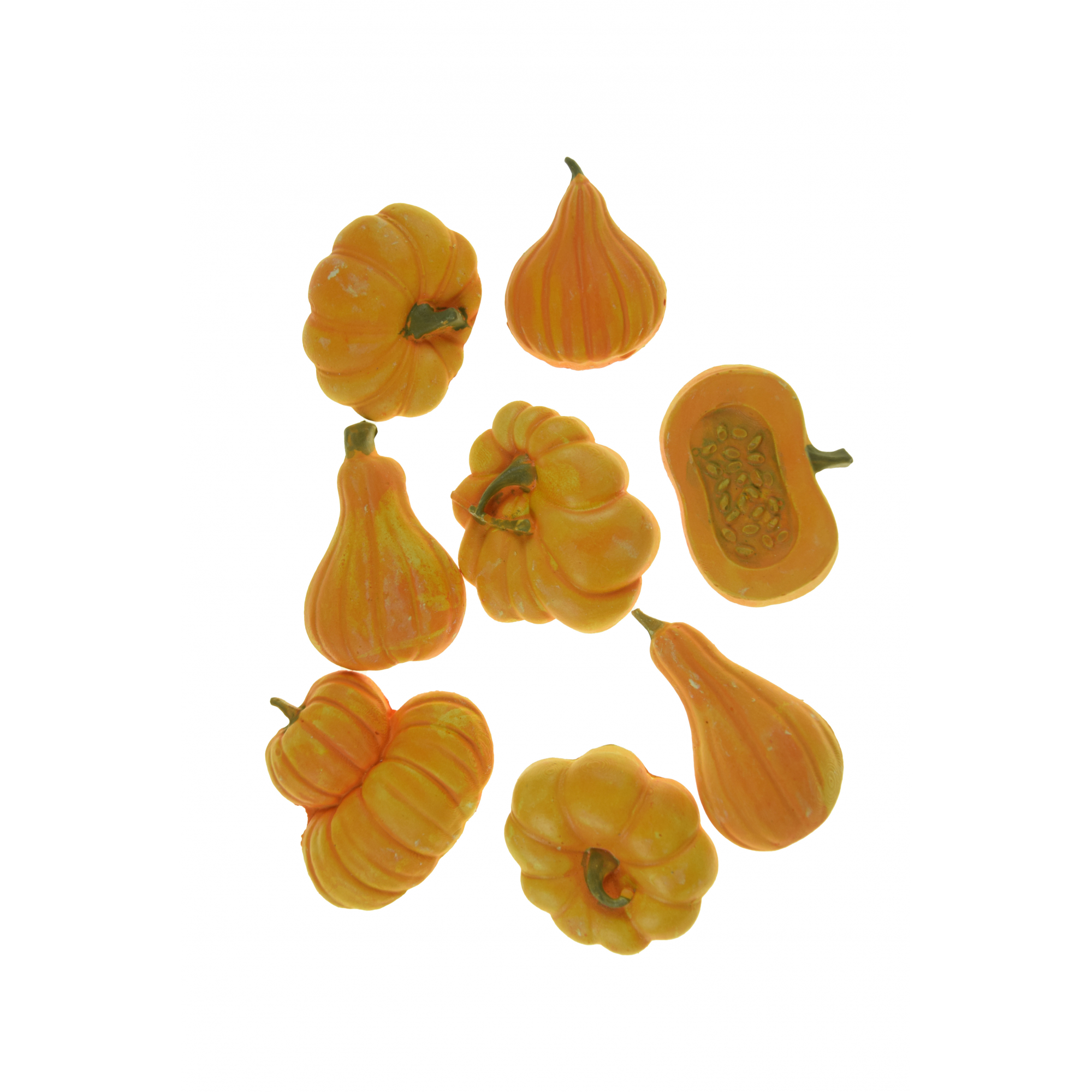 Dekor tök gipsz 2D 3-4cm s/10 narancs