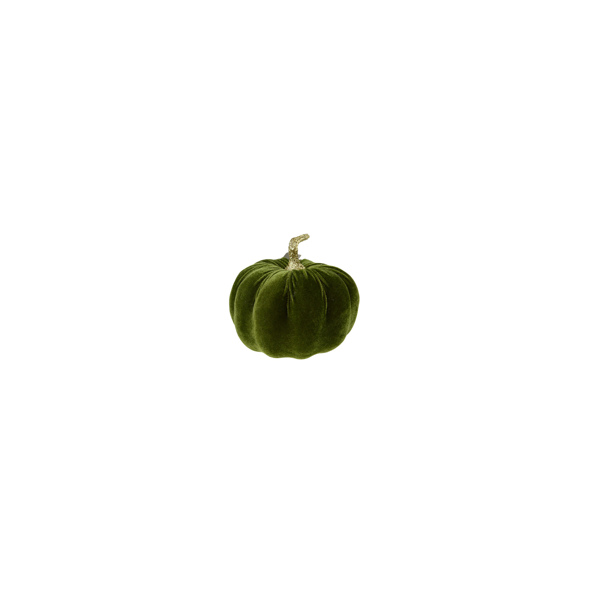 Dekoráció 17*17*16 cm tök sötét zöld