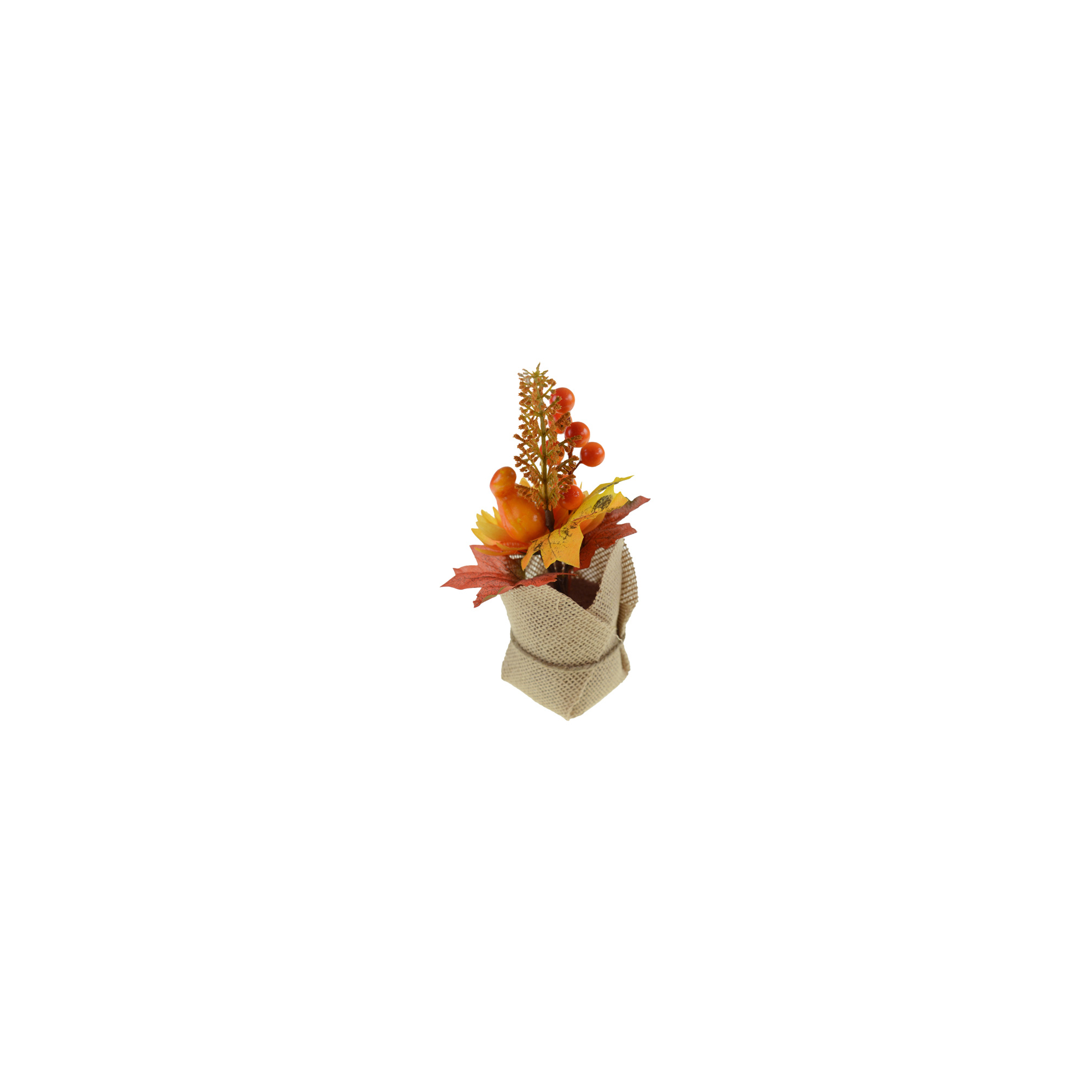 Dekoráció őszi H23CM barna/narancs
