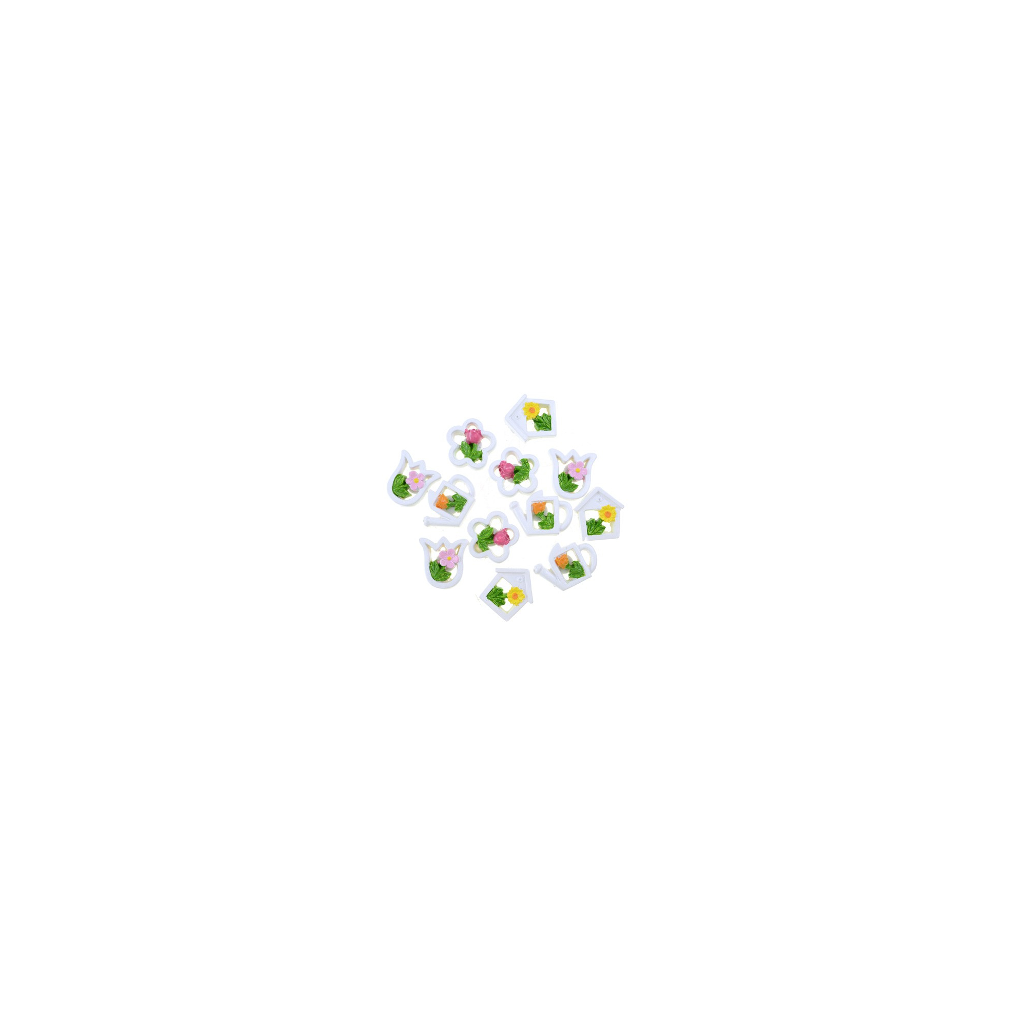 Dekoráció poly 2,7cm s/12 mix