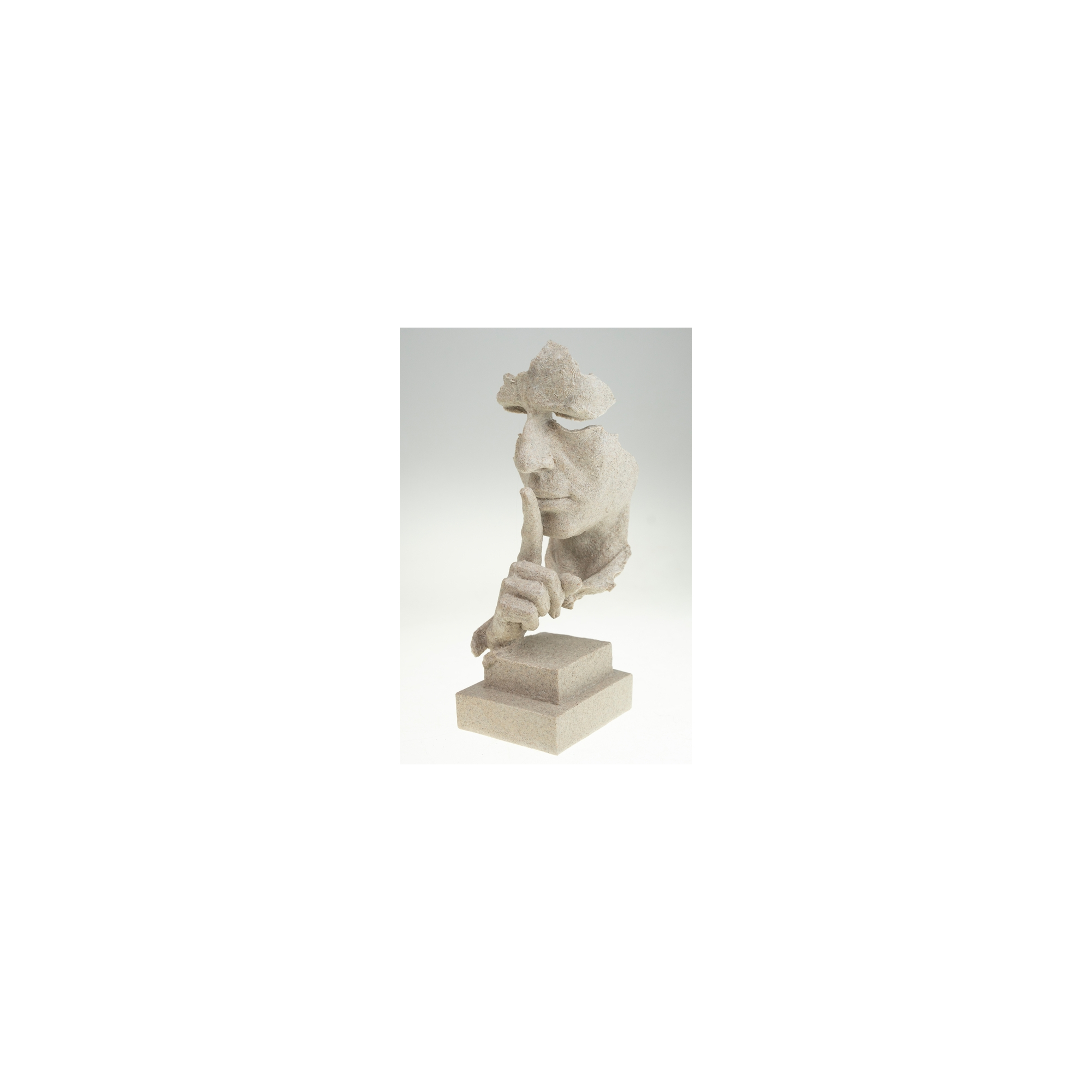 Dekoráció poly szobor 12*34cm arc natúr